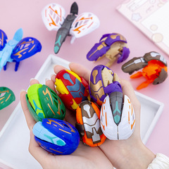 6種類のばら売りランダム発変形卵玩具シミュレーション恐竜変形卵少年変形ねじり卵小プレゼント卸売り
