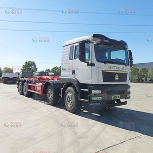 Sinotruk Shandeka Front Four Rear Eight Compartment Detachable Garbage Truck Source Manufacturer Large Quantity and Excellent Price Wholesale