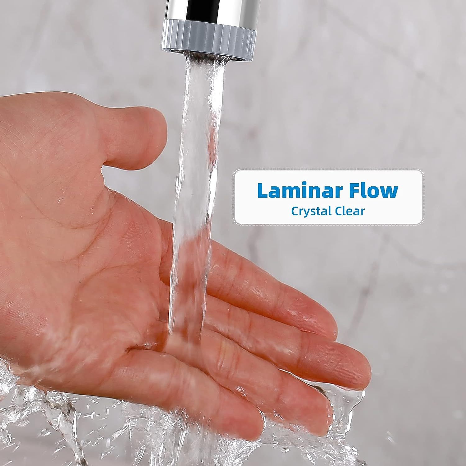 Splash-proof showerhead, faucet extender, rotatable faucet head, kitchen basin faucet, 720-degree bubble maker undefined