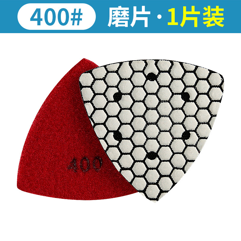 Tabletas triangulares de molienda en seco Piletas de pulido en seco de piedra de mármol Piedra de cuarzo Pulido de granito Pulido de molienda universal