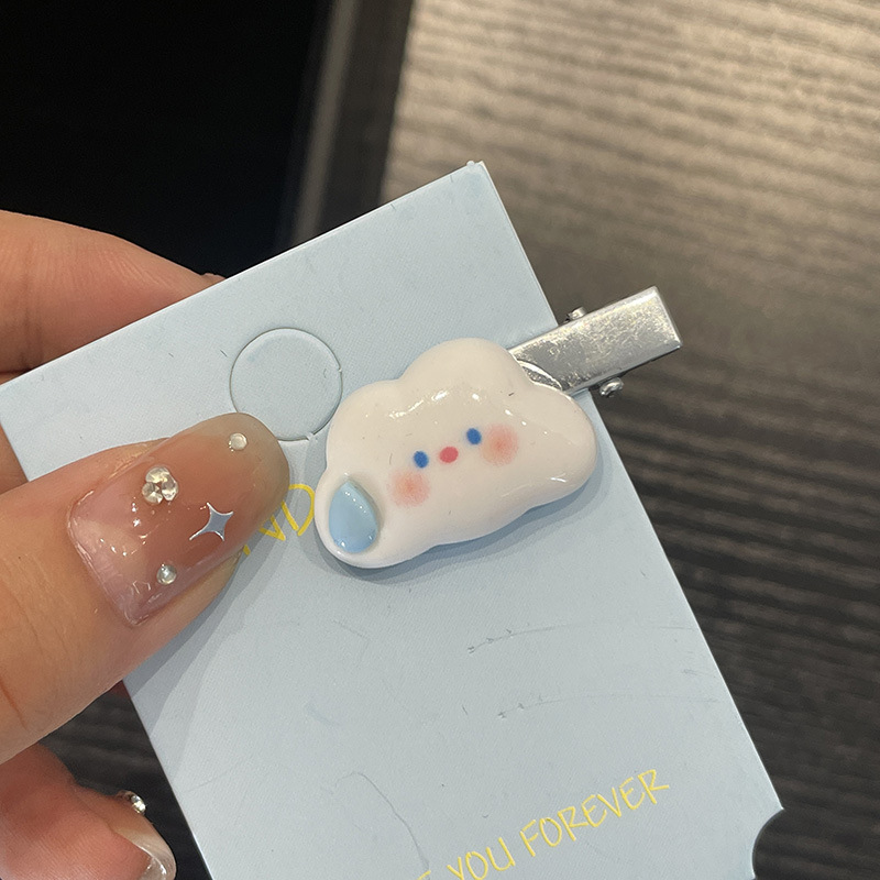 かわいいクラウドヘアピン女性スターサイド前髪クリップ子供カモノハシクリップ小さなグラブクリップヘアピン頭飾り|undefined