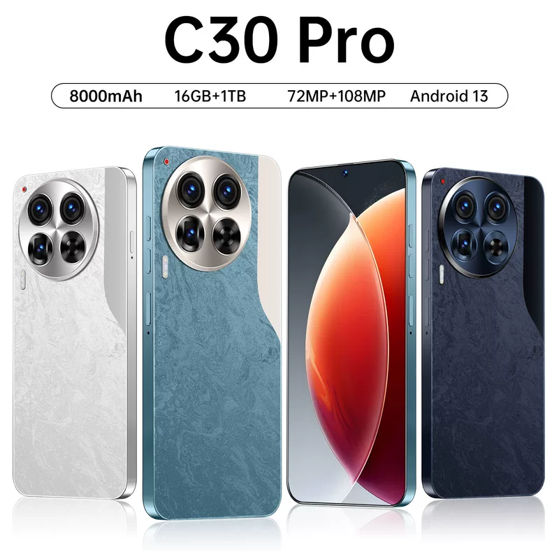 Смарт‑часы pro, для телефона, для импорта, C30, широкий экран, Android