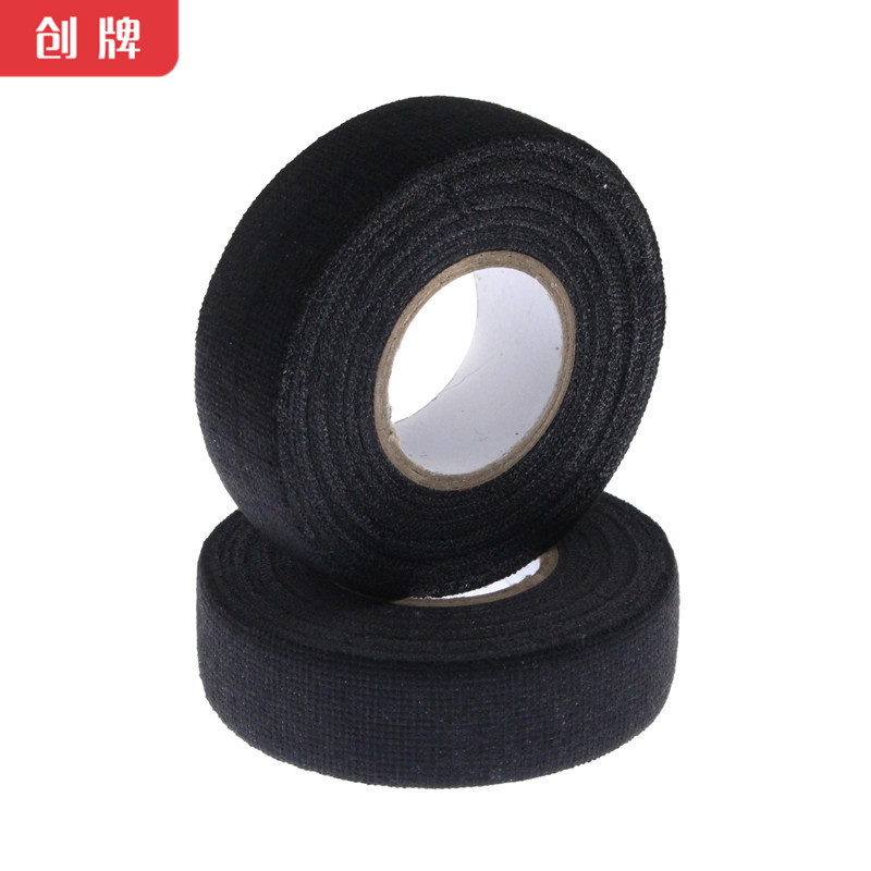 供应黑色绒布胶带汽车线束单面带胶量大价优耐热耐高温高温绝缘