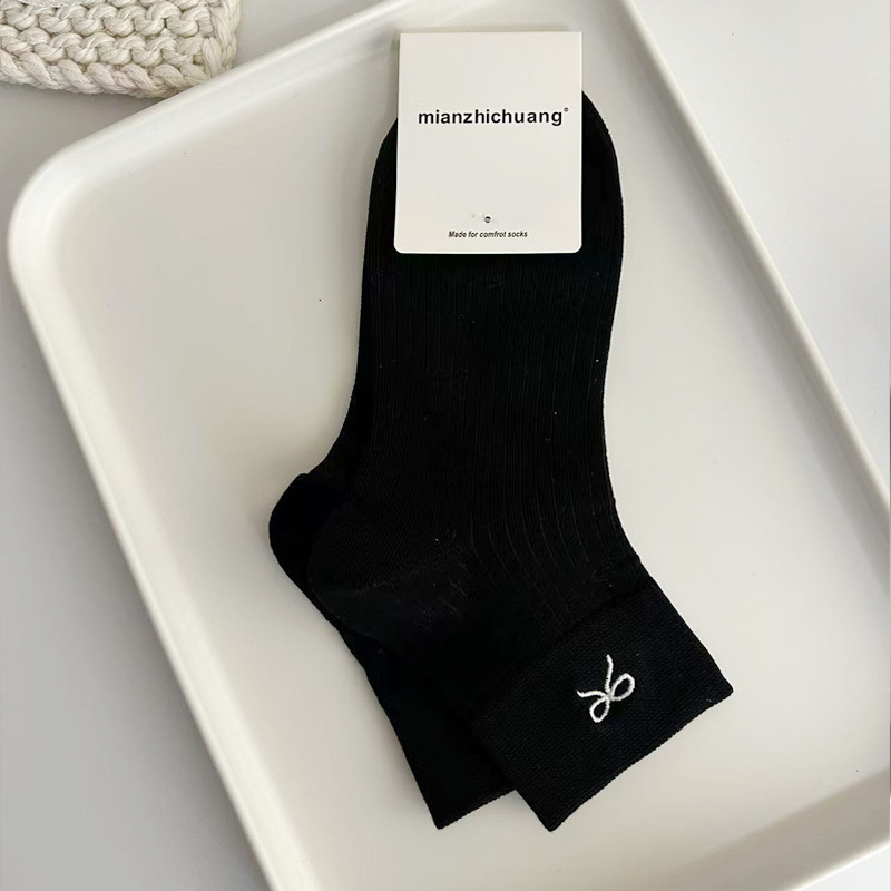 C-짧은 스트립 리본 블랙