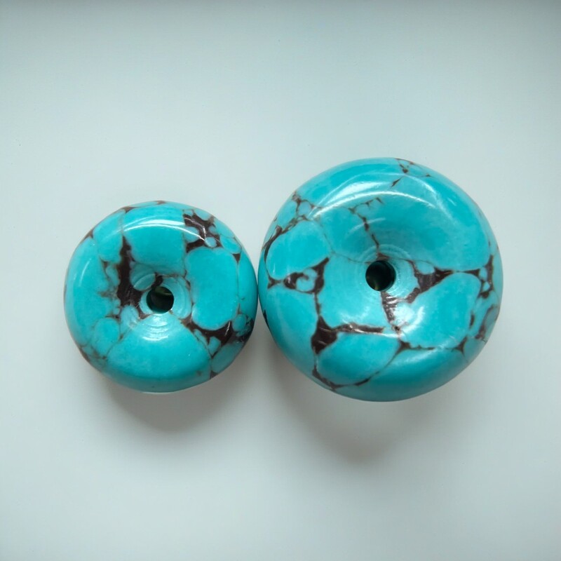 Ping An Buckle Optimized Turquoise Beads Hubei Old Green DIY Beads Beads Handmade Loosen Beads