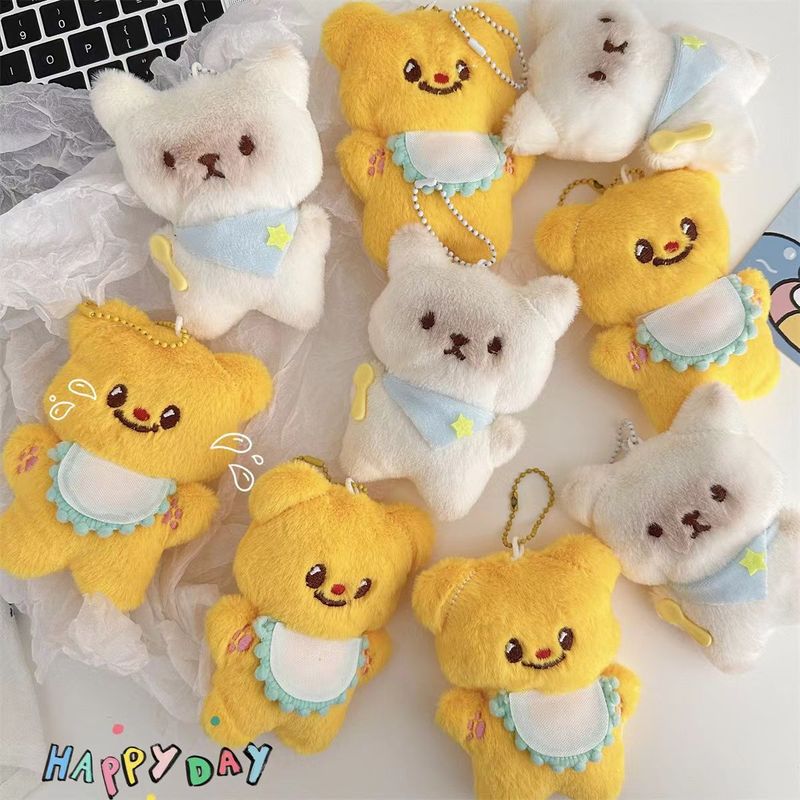 新しい漫画バターベアペンダントウサギぬいぐるみペンダントかわいいドライキャット人形きしむ卸売|undefined