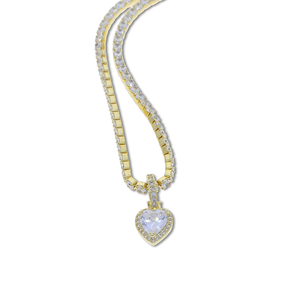 N637 铜 3mm锆石链 41+10cm $15.99 包