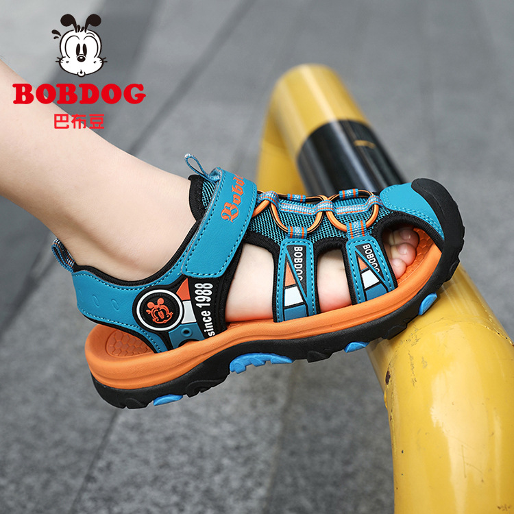 Summer non-slip children's sandals for boys with velcro