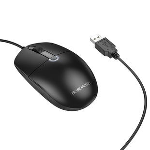Borofone Bg17 Business Wired Mouse USB Interface Desktop Notebook Universal Computer Mouse Office