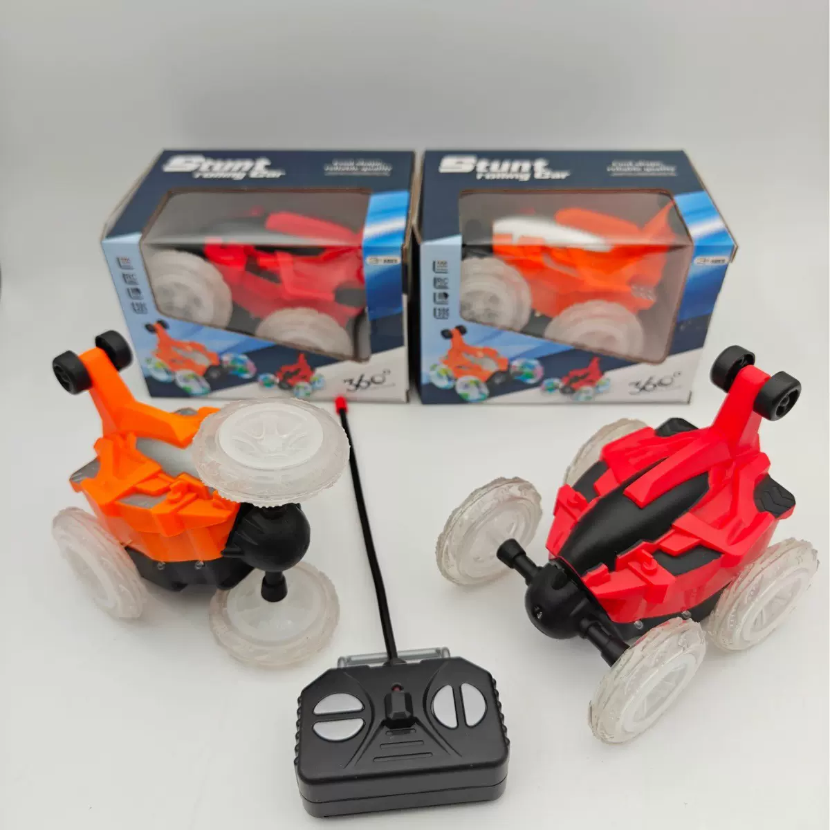 儿童玩具充电翻斗车炫酷耐摔遥控翻转特技越野四驱玩具车男孩电动