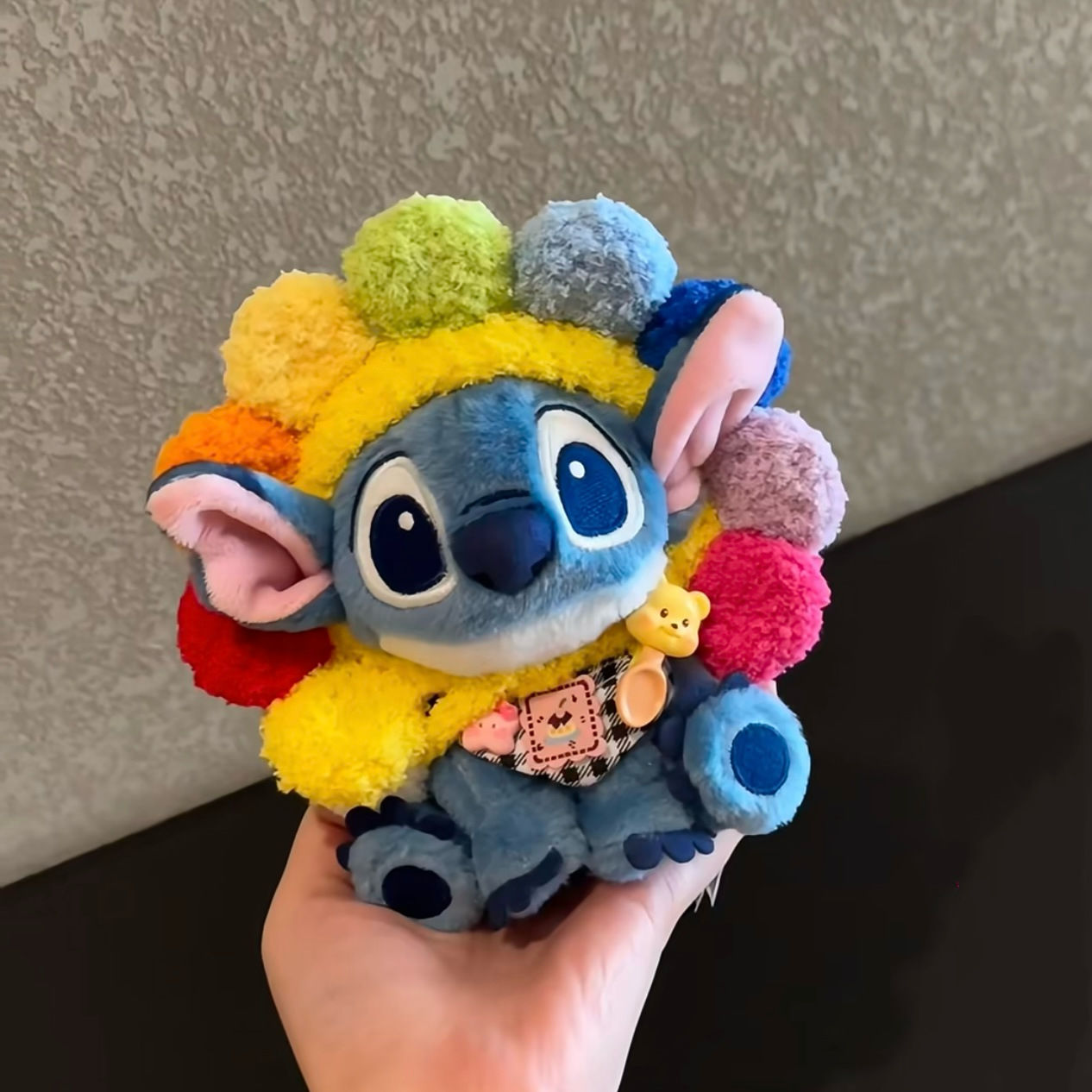 Genuino lindo Stitch Star Baby dibujos animados muñeco de peluche Stitch colgante llavero muñeca colgante regalo