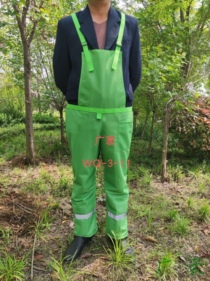 Desbrozadora, corbata de césped, chaleco antipolvo, corte, pantalones antisuelo, operación de deshierbe, pantalones antipolvo de una pieza, protección agrícola y forestal