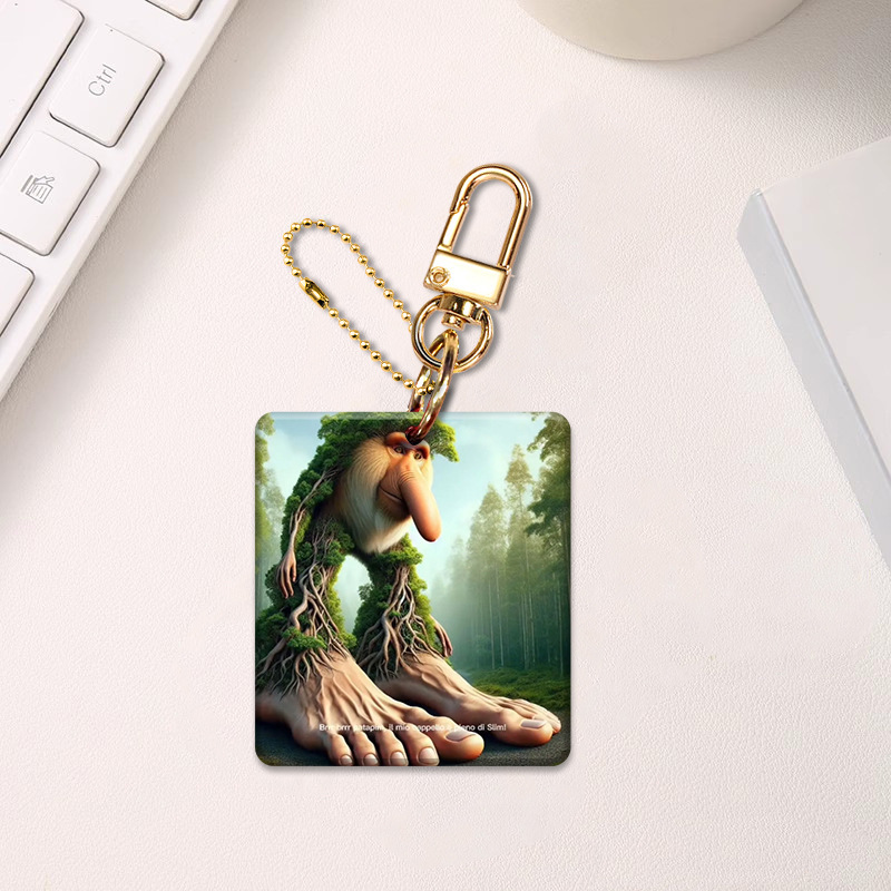 New Hot-Selling Foreign Version of the Book of Mountains and Seas Peripheral Acrylic Keychain Bigfoot Ape Pendant Bag Accessories