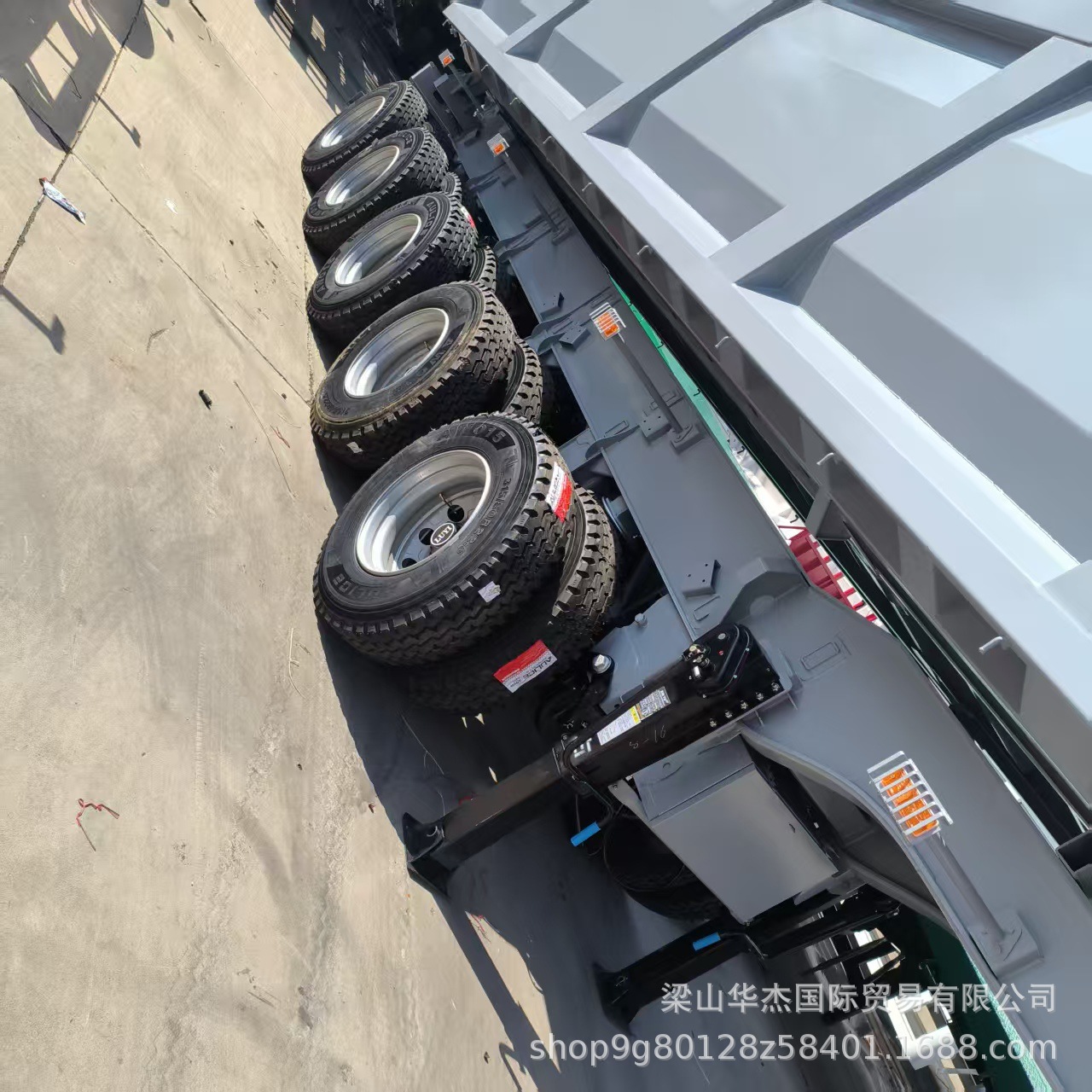 Cross-Border 11m African 5-Axle Rear-Dump Semi-Trailer Heavy-Duty Large Box-Type Semi-Trailer Rear-Dump