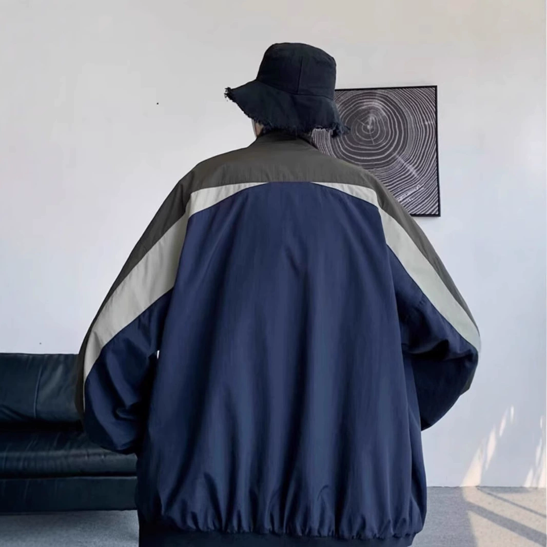 Autumn jacket, trend baseball uniform for leisure, for beloved, oversize