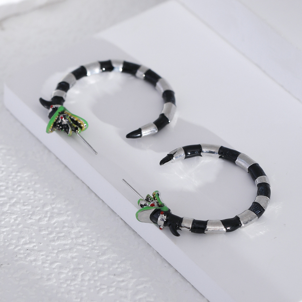 C Shape Pattern Women's Gender 1 Pair Casual C Shape Plating Alloy Earrings
