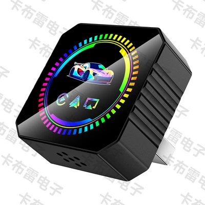 Suitable for Apple and | Simsiz CarPlay və Android Auto - q1bv-black-iridescent-ring-metal-glass-4-in-1-apple-android-mirror-casting-android-auto-carplay-box-only-compatible-with-overseas-systems