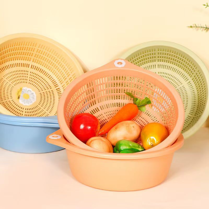 New Product, Large Drain Basket, Vegetable Washing Basket, Fruit and Vegetable Drain Basket, Washbasin, Kitchen Vegetable Basket, Fruit