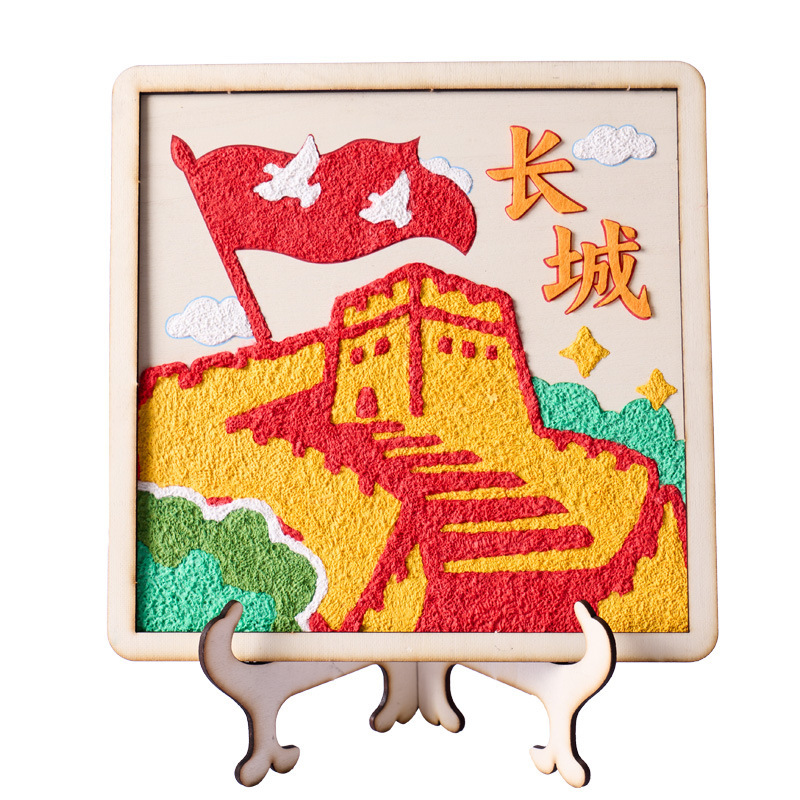 建国記念日愛国テーマ紙パルプ絵画DIY建国記念日幼稚園赤文化学校建国記念日プロモーション絵画|undefined