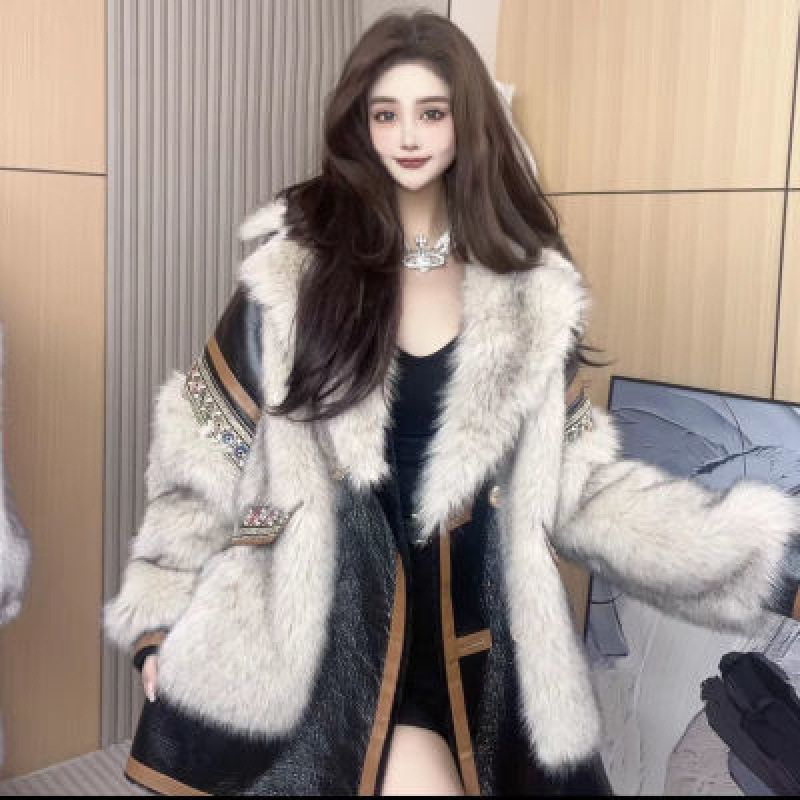 겨울 모피 코트