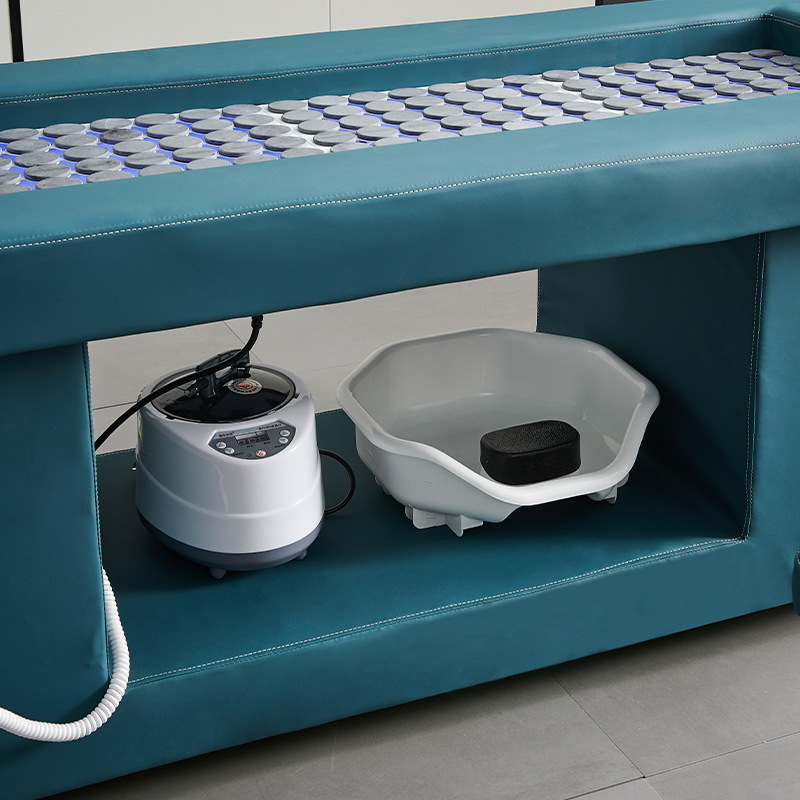 Cama de moxibustión sin humo cama de champú peluquería salón de belleza centro de salud cama de moxibustión fumigación terapia de cabeza cama de masaje