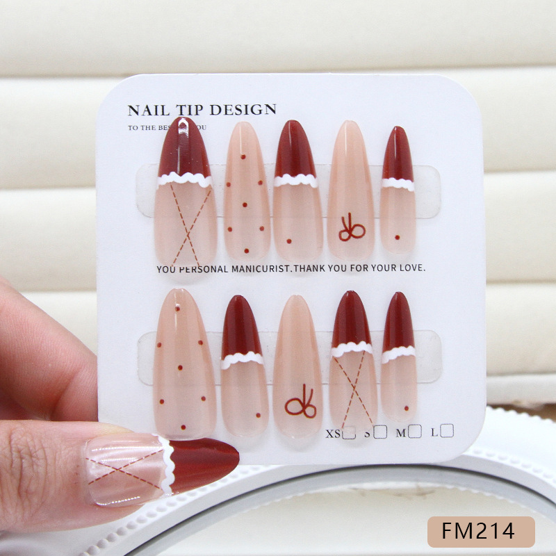 Uñas postizas removibles hechas a mano con forma de ojo de gato, manicura, uñas cortas de Ballet, tamaño dividido, uñas usables, 10 piezas, venta al por mayor