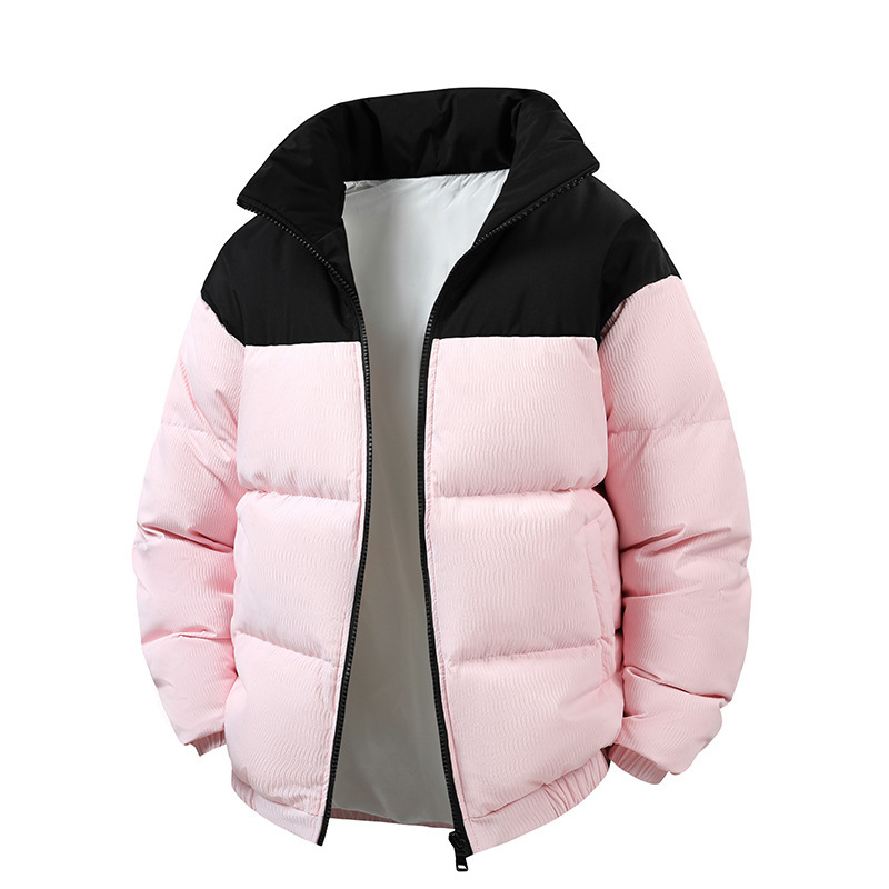 2025 Winter Thickened Warm down Jacket Trendy Fashion Cold-Proof Waterproof Couple Style Puffer Jacket Spliced Coat for Men