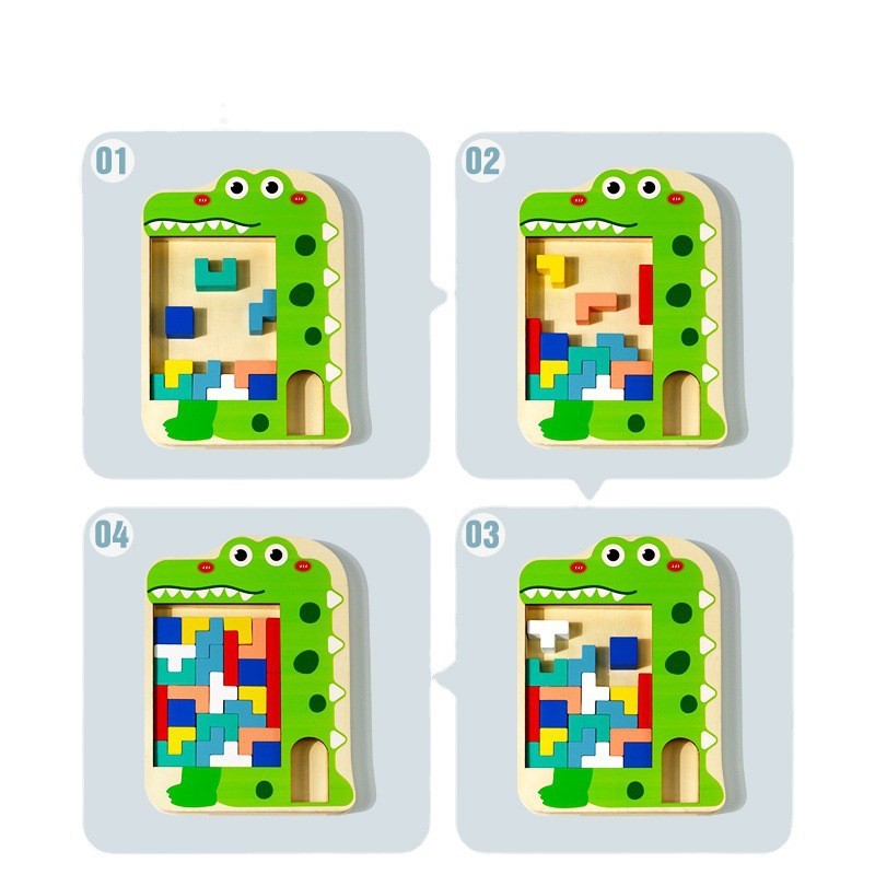 Grandes bloques de construcción de tetris rompecabezas niños 3 desarrollo de la inteligencia niños 4-5-6 años niñas juguetes ensamblados