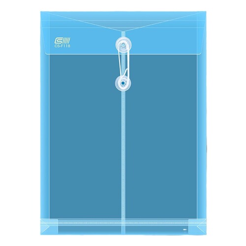 Chuosheng transparent document bag a4 rope buckle plastic thickened office document bag student test paper bag manufacturer wholesale
