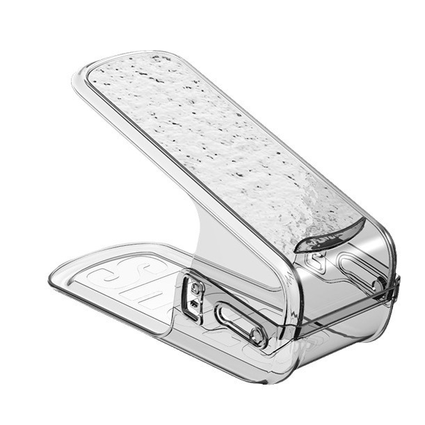 Soporte de zapatos ajustable estratificado ahorro de espacio acrílico de doble capa, armario de zapatos para almacenar artefactos, soporte de zapatos