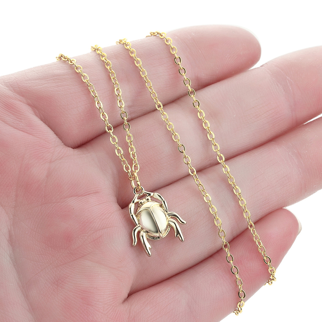 Fashion New Copper Small The Gold Bug Pendant Necklace