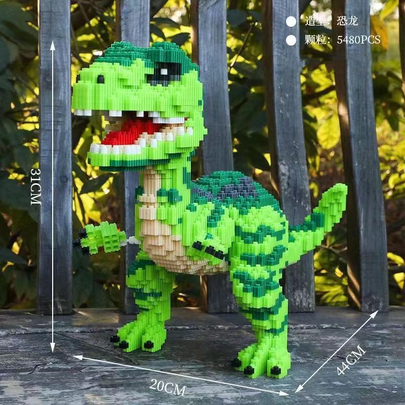 Constructor, toy, dinosaur, three dimensional brainteaser, small particles, in 3d format, Birthday gift 3