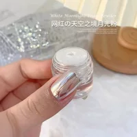 Усовершенствованный лунный белый порошок лунного света порошок Aurora Super Flash зеркало 2022 Новый лед через волшебный зеркальный порошок поляризованный блеск