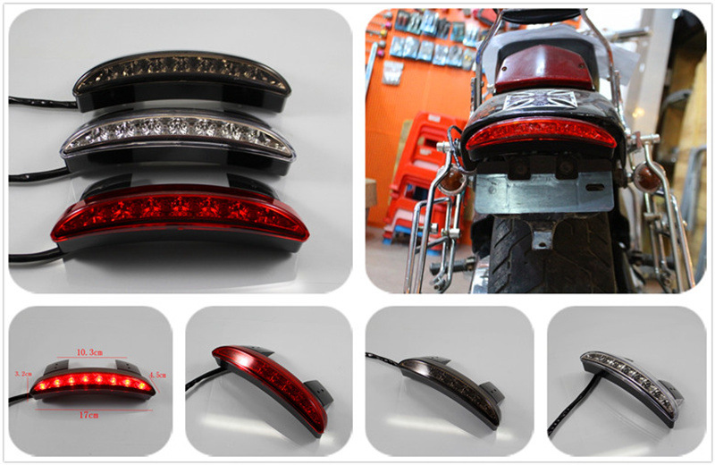 Motorcycle Accessories Harley Xl883/1200 Retro Modified Rear Fender Led Tail Light Brake Light Driving Light