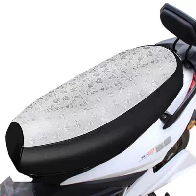 Motorcycle cushion — Seat Cover All Seasons Universal - silver-bear-face-black-edge-teeth-thickened-version-large