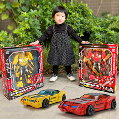 變形玩具汽車人金剛機甲獵蜂戰神男孩大號黃蜂機器人模型手辦變身