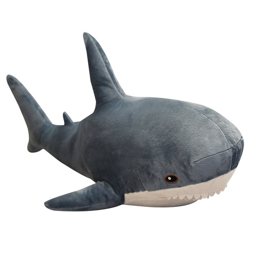 ins simulation shark pillow Amazon plush toy sea life great white shark doll comfort doll wholesale