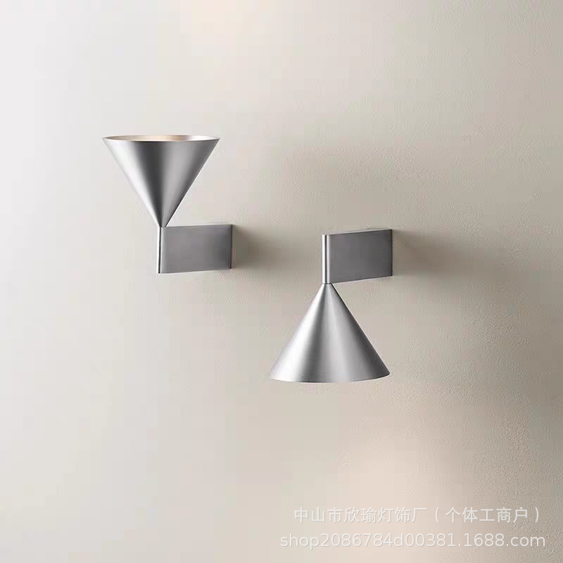 Diseño gráfico de fondo lámpara de pared lámpara de cabecera martillo dormitorio sala de estar simple pared de fondo pasillo alto estilo nórdico minimalista