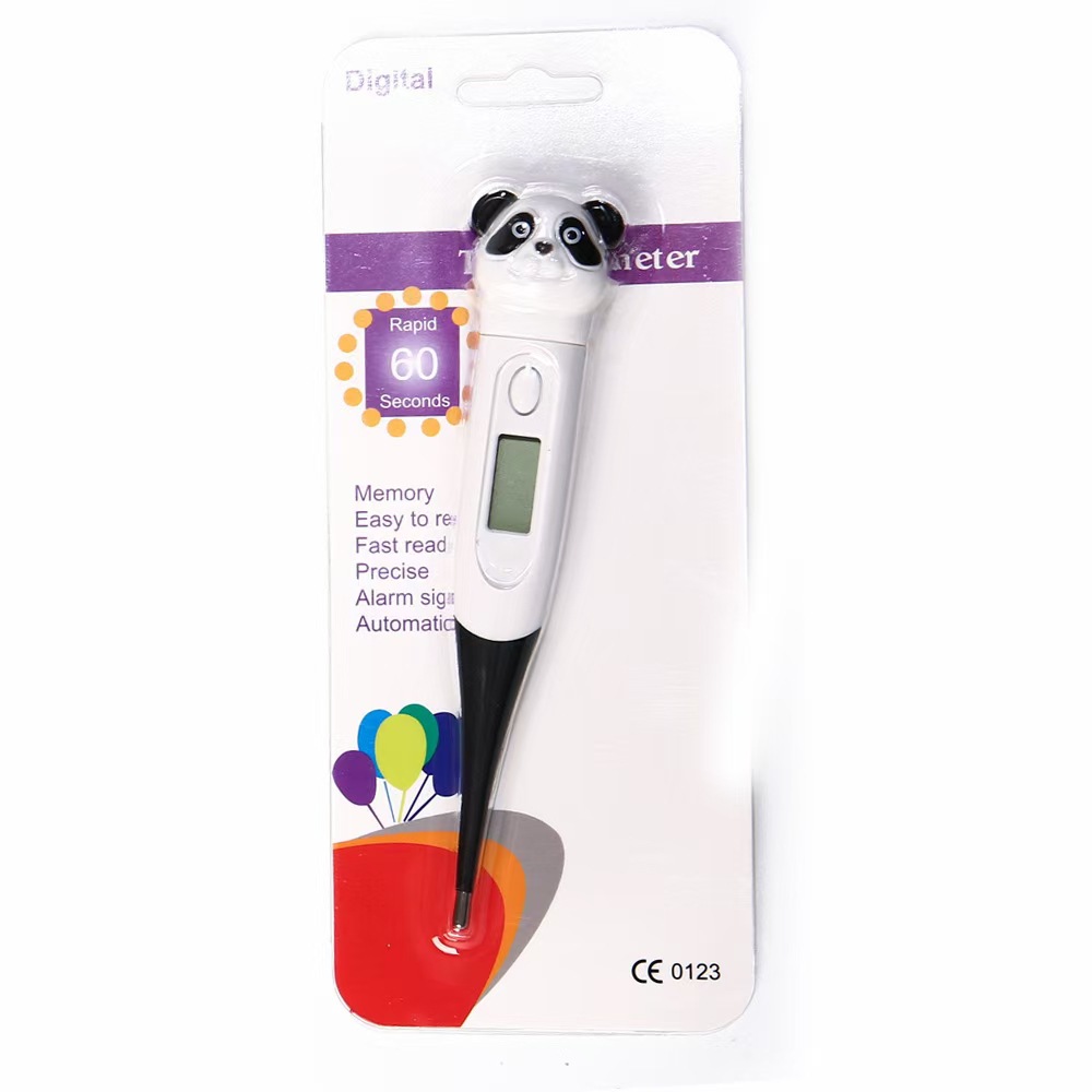 Cartoon soft head black panda (English plug -in card installation)