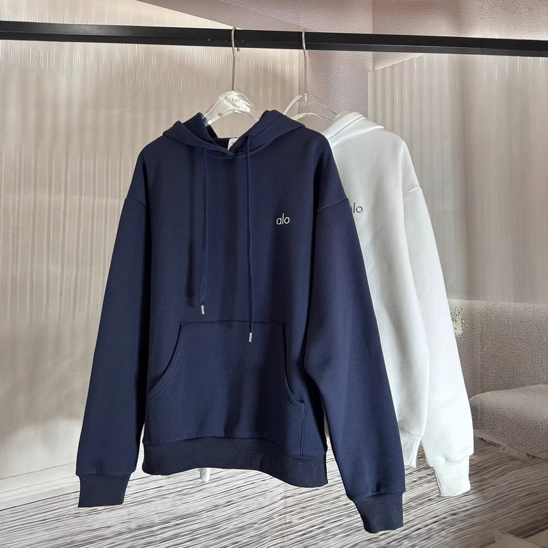 Cross-Border New Model Al Aro Heavyweight American-Style Reflective Logo Casual Sports Loose Yoga Crewneck Sweatshirt Cross-Border New Model Al Aro Heavyweight American-Style Reflective Logo Casual Sports Loose Yoga Crewneck Sweatshirt