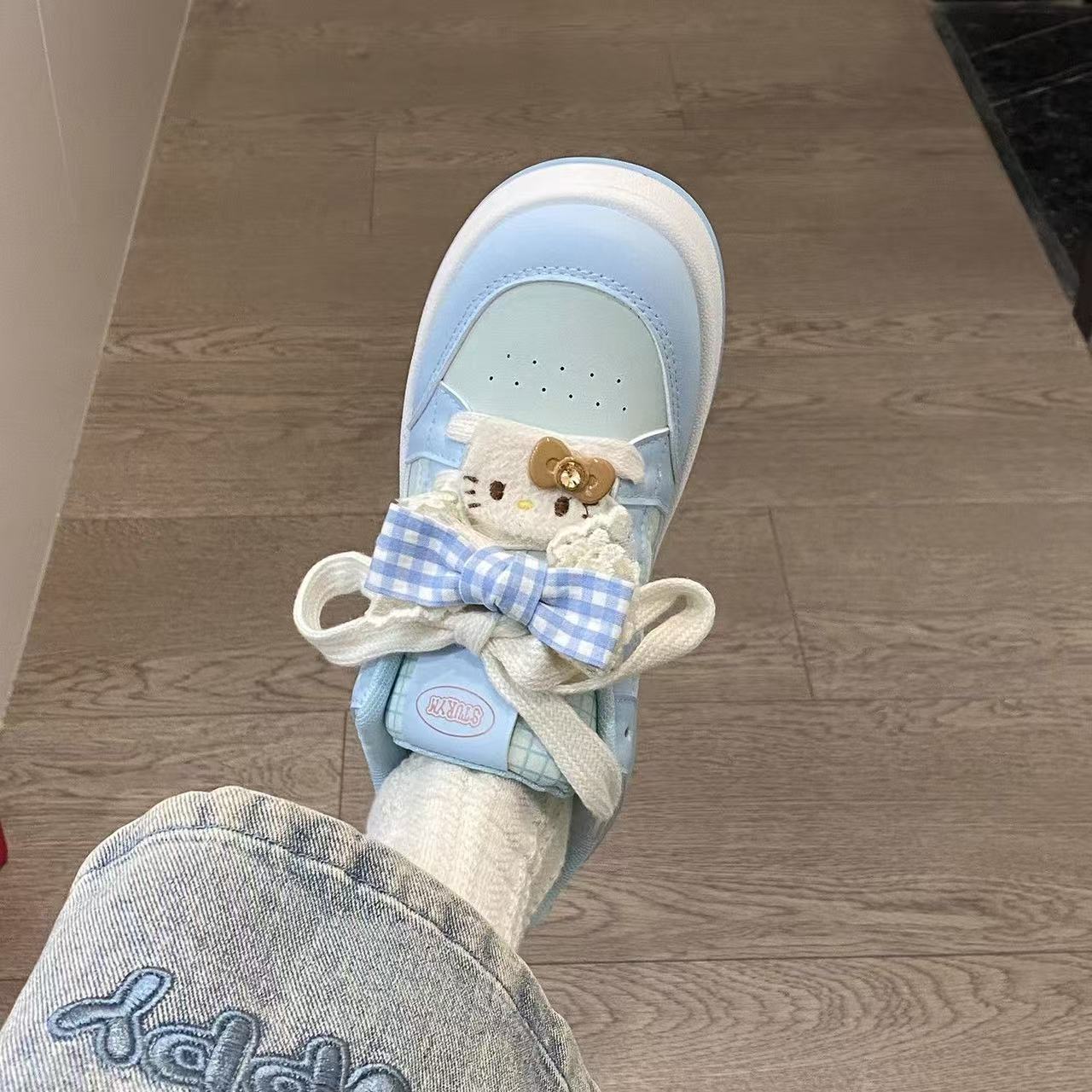 Verano nuevo chic nicho diseño zapatos de pan zapatos de skate rosa deportes 2025 estudiantes zapatos blancos transpirables
