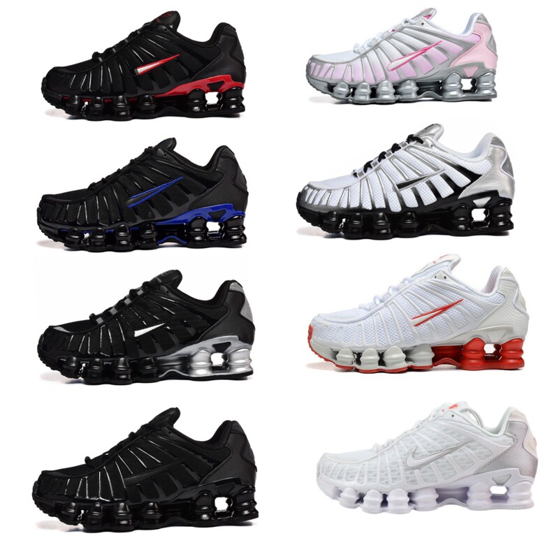 Putian Factory Shox Foreign Trade Air Cushion Shoes Cross-Border Foreign Trade Tl Pillar Heightening Cushioning Running Shoes
