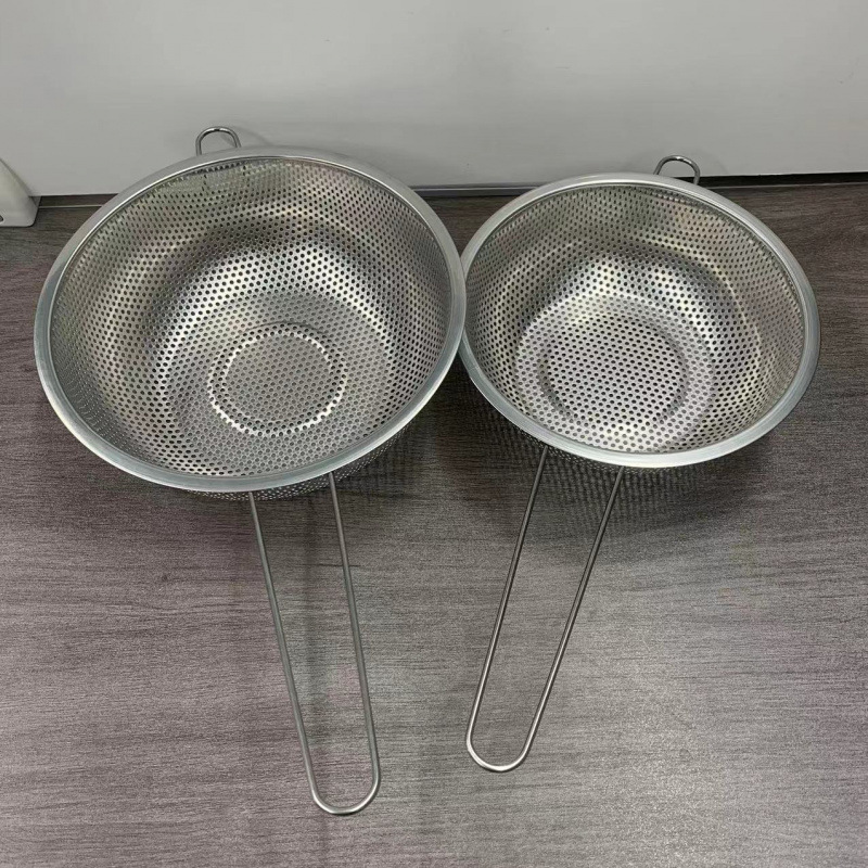 fideos pescados, dumplings fritos, filtro de filtro de malla, cucharas de agua, cucharas de agua, cucharas de acero inoxidable para cocina doméstica