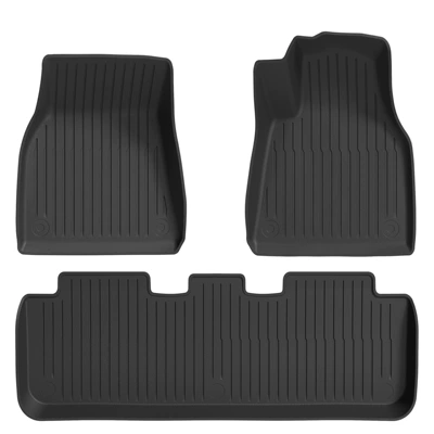 Suitable for Tesla's New Version Trunk Mat - model-ytpe-floor-mats-3-piece-set-right-hand-drive-high-quality-tpe