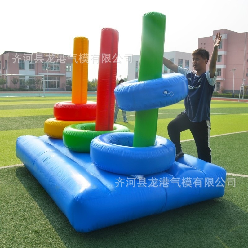 Juegos divertidos, oruga inflable, tortuga y liebre, carreras de carreras, construcción de equipos escolares, juegos de expansión, accesorios de bolas de parachoques