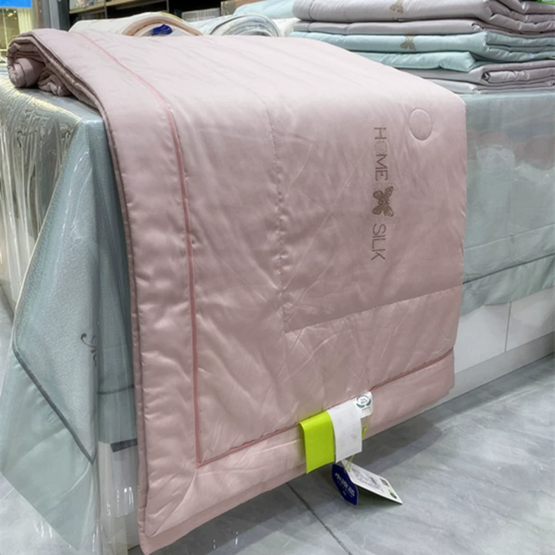 Сверхмягкое тонкое стеганое одеяло из натурального чистого цвета