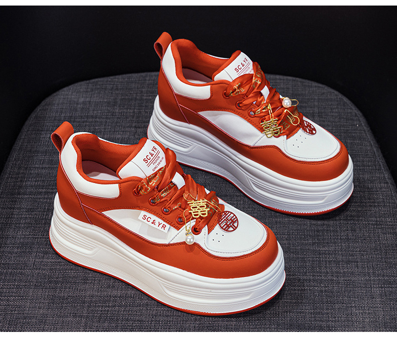 Giày sneaker nữ đế dày phong cách thể thao mùa thu 2025 — M 2973m màu, M2973 màu đen, M2973 màu đỏ chi tiết 29