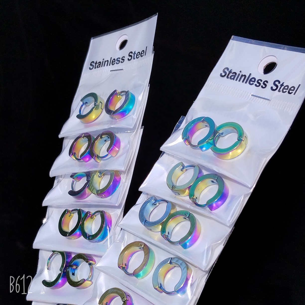 Color-pair of earrings