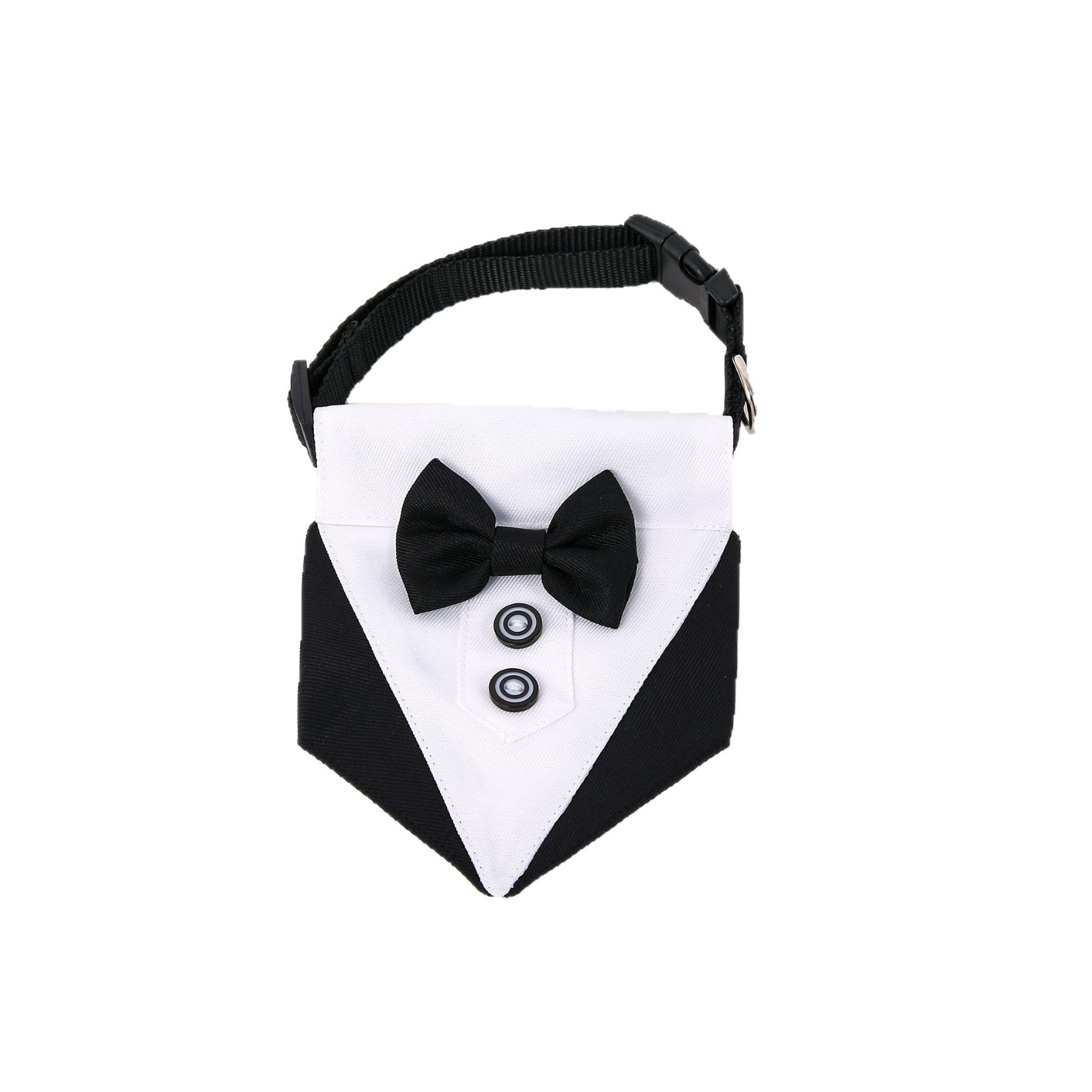 Transfronterizos nuevos trajes de boda de estilo británico perros y gatos toallas de saliva de boda toallas de triángulo para mascotas bufandas suministros