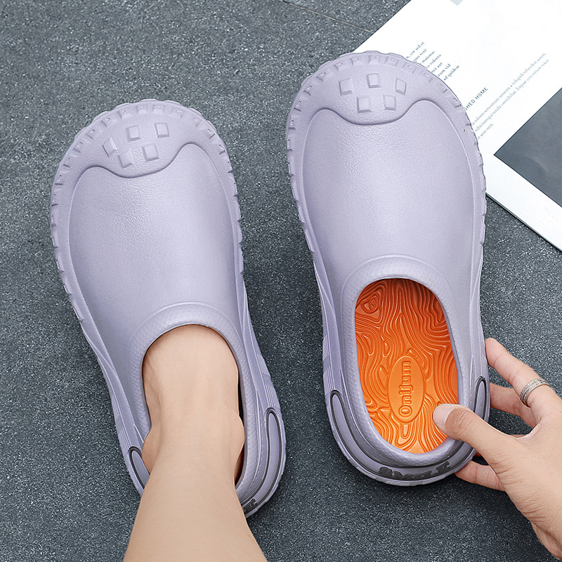 Zapatos de algodón simples para hombre nuevo tacón de bolso fondo suave impermeable antideslizante cálido pareja todo fósforo zapatillas de fondo de neumáticos al aire libre invierno